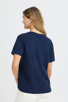 Fransa FRZELDA TEE 1,  SUNSET NAVY