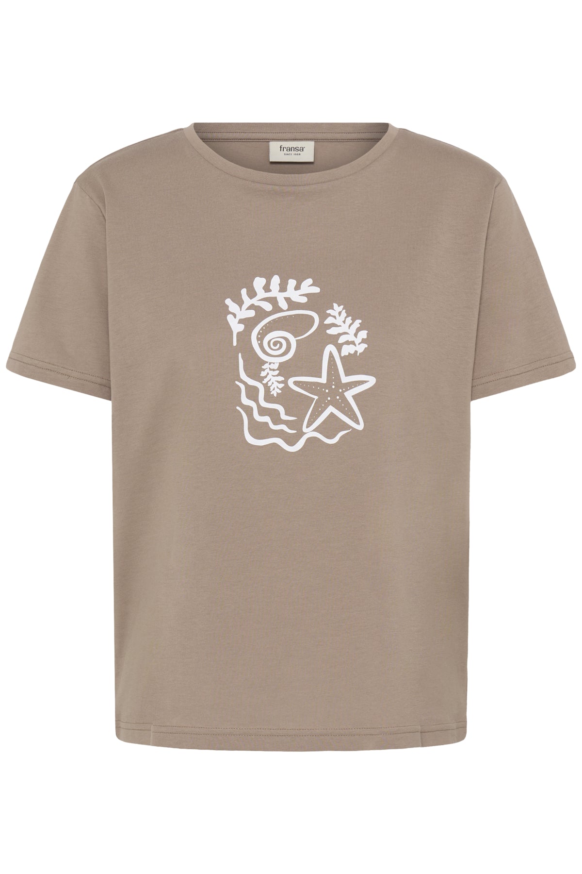 Fransa FRZELDA TEE 1,  SHELL MOUNTAIN