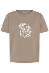 Fransa FRZELDA TEE 1,  SHELL MOUNTAIN