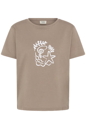 Fransa FRZELDA TEE 1,  SHELL MOUNTAIN