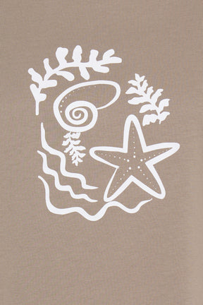 Fransa FRZELDA TEE 1,  SHELL MOUNTAIN