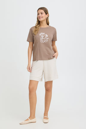 Fransa FRZELDA TEE 1,  SHELL MOUNTAIN