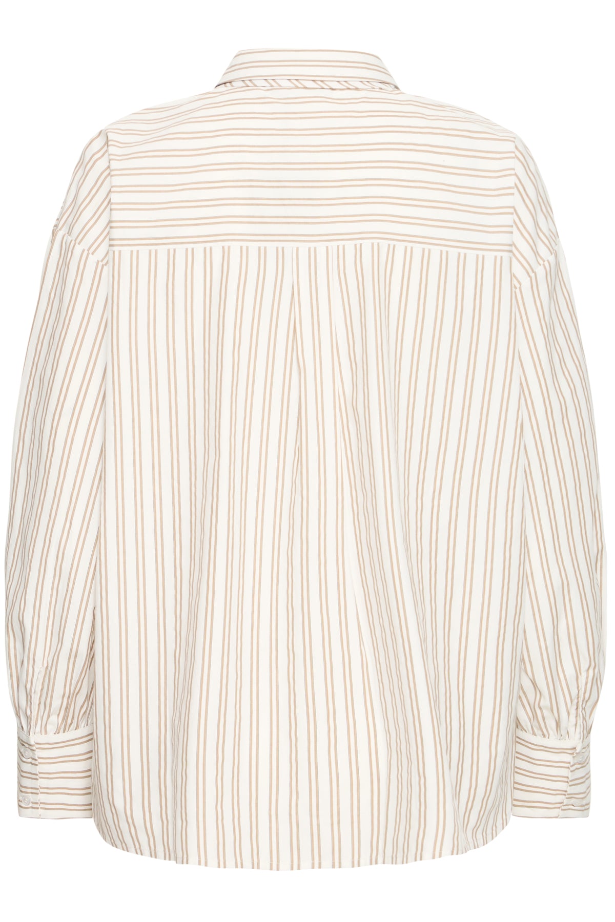 Fransa FRZABA SHIRT 1,  White Tobacco Stripe