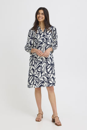 Fransa FRARIANA DRESS 21, FLORAL REVERIE NAVY