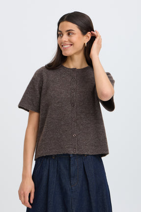 Fransa FRSANNY CARDIGAN 8, HOT FUDGE MELANGE