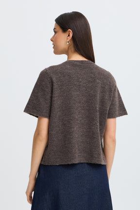 Fransa FRSANNY CARDIGAN 8, HOT FUDGE MELANGE