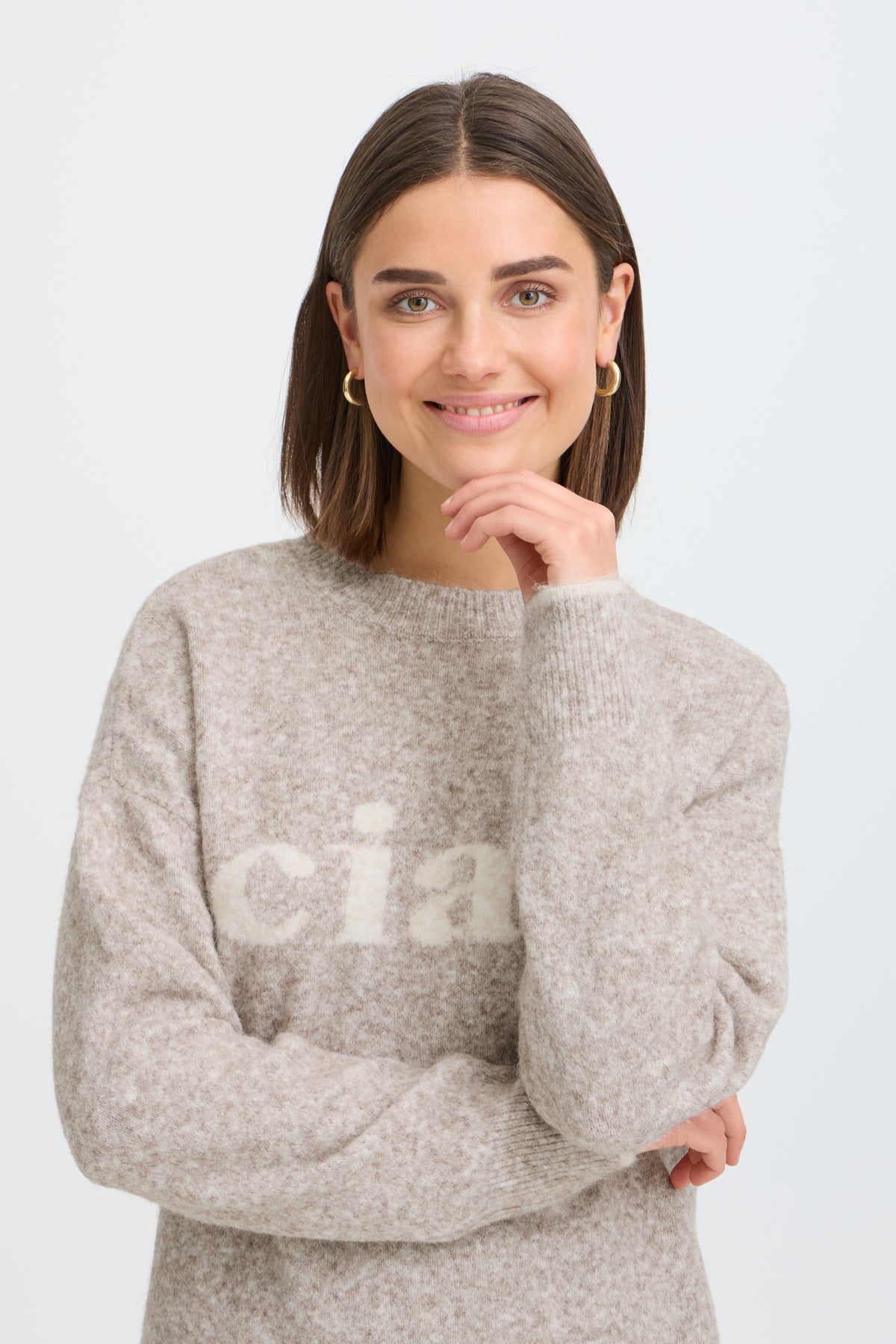 Fransa FRFLORENCE PULLOVER 2, DRIFTWOOD
