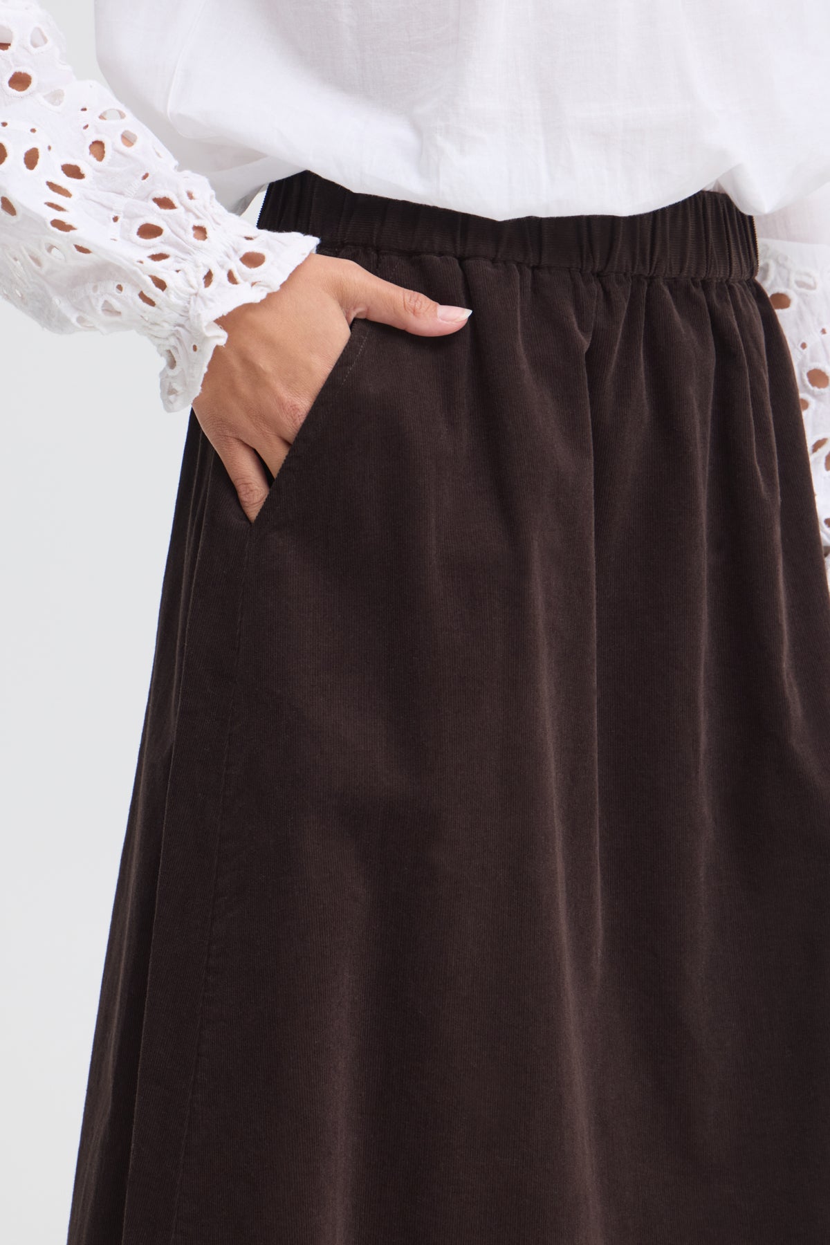 Fransa FRCORY SKIRT 1, Hot Fudge