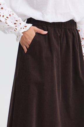 Fransa FRCORY SKIRT 1, Hot Fudge