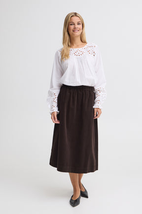 Fransa FRCORY SKIRT 1, Hot Fudge