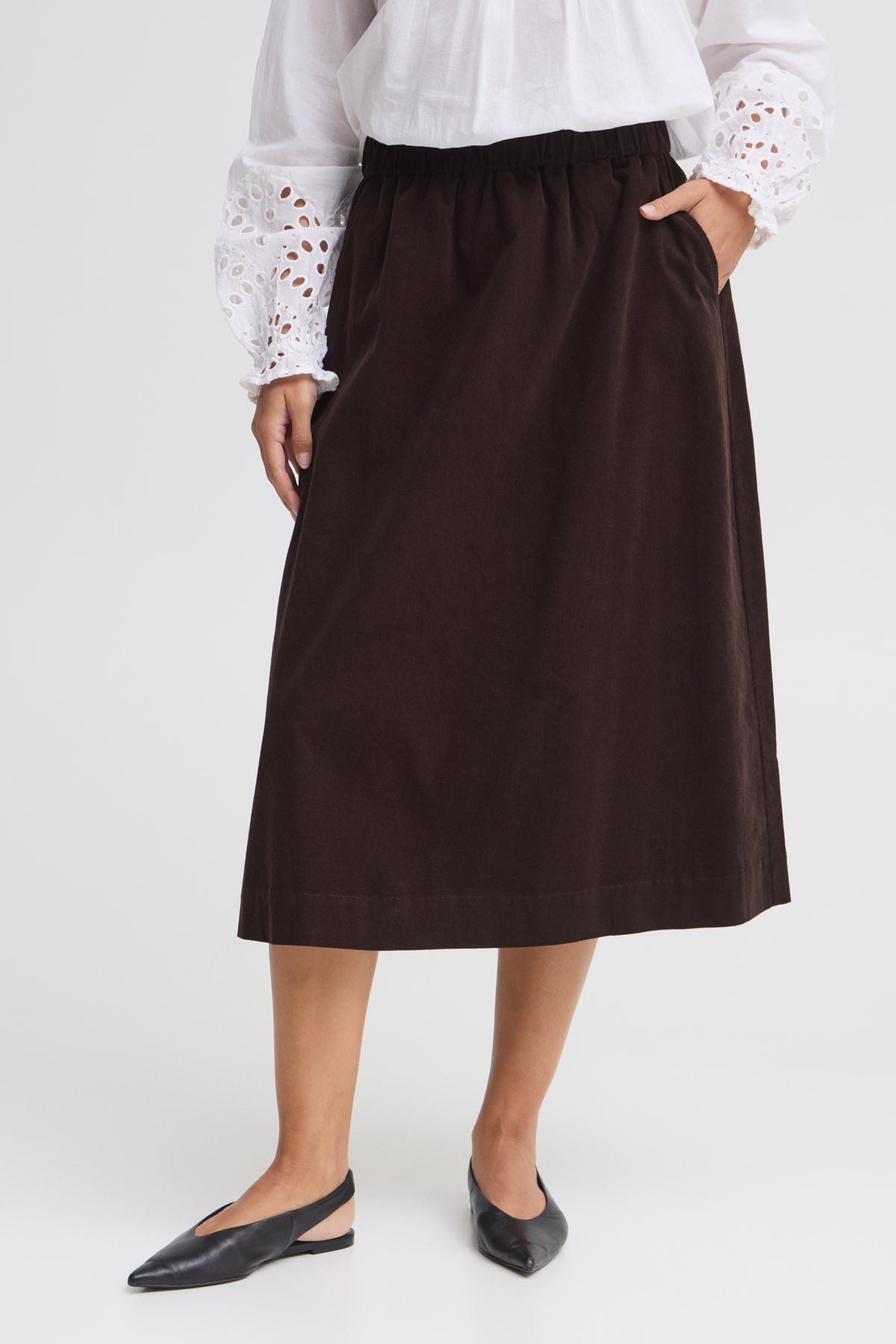 Fransa FRCORY SKIRT 1, Hot Fudge