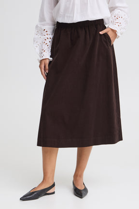 Fransa FRCORY SKIRT 1, Hot Fudge
