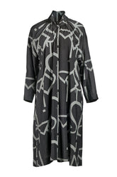 My Soul Graphic skjortekjole 2106,  Black/Grey