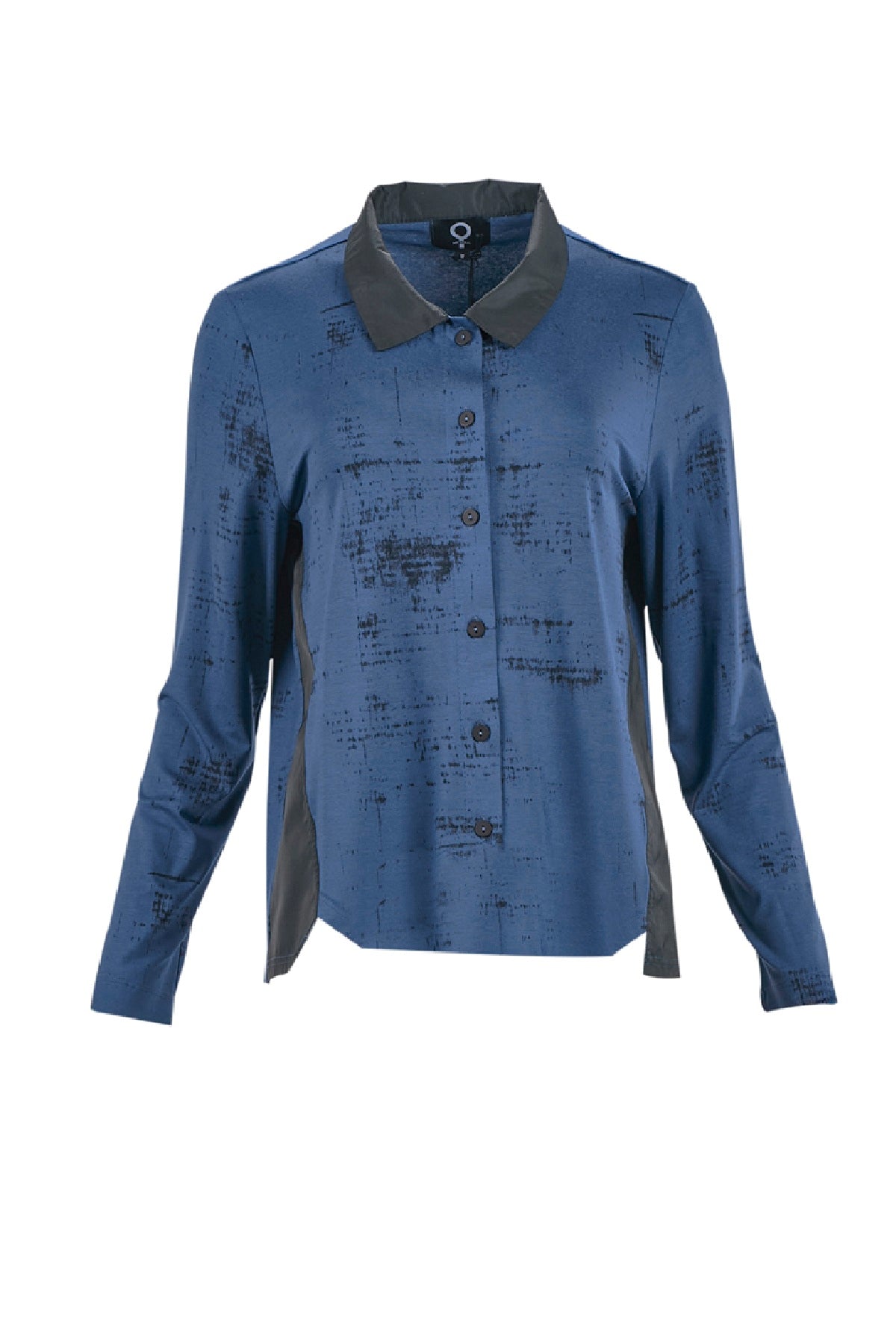 My Soul Print skjortebluse 2139, Blue
