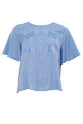 Costamani Rosa Blouse, Harbor Blue