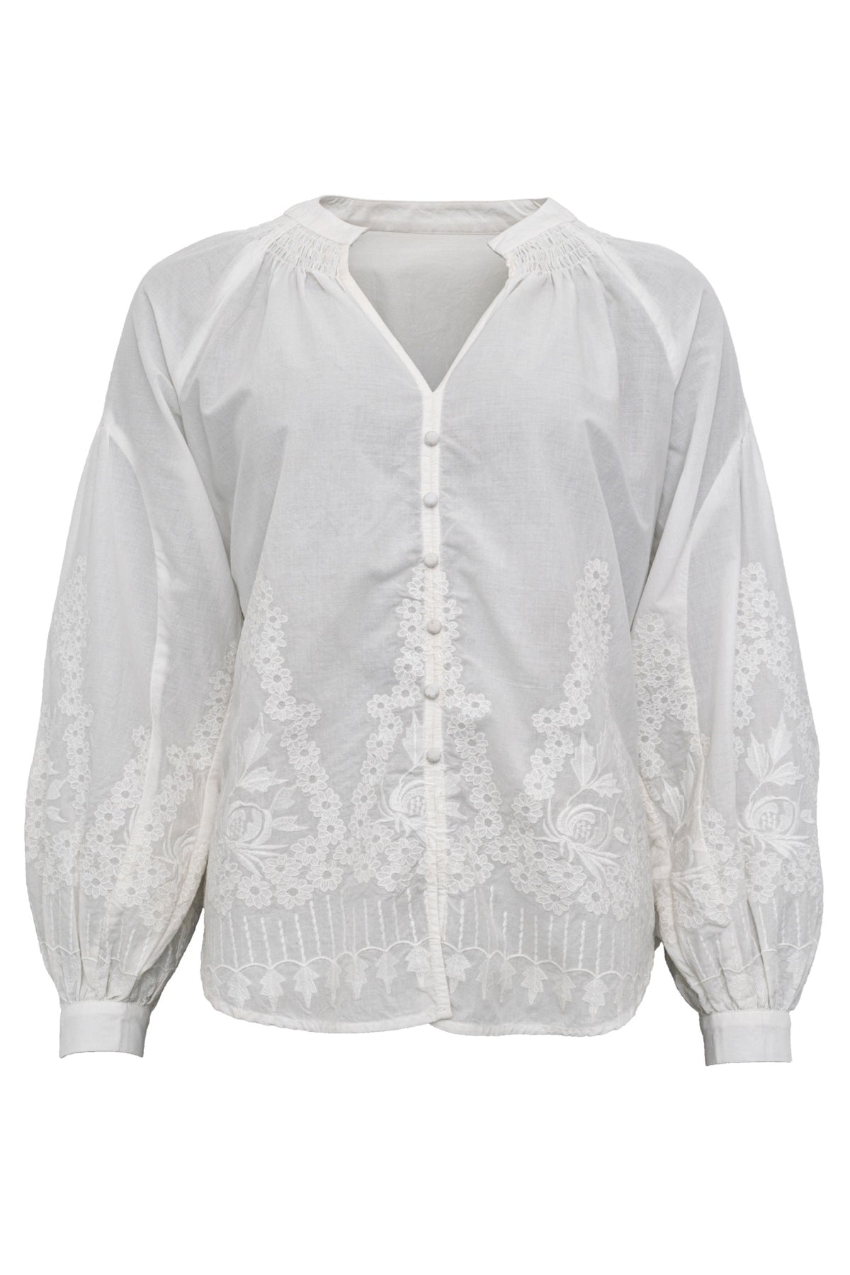 Costamani Beach Blouse, Whisper White