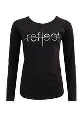 Costamani Reflect Tee, Black w/silver