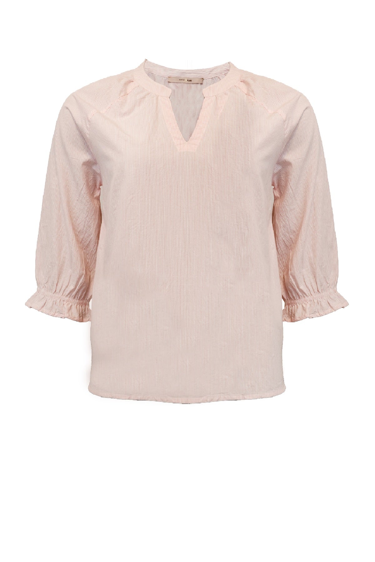 Costamani Addie Blouse, Pink/White Small Stripes