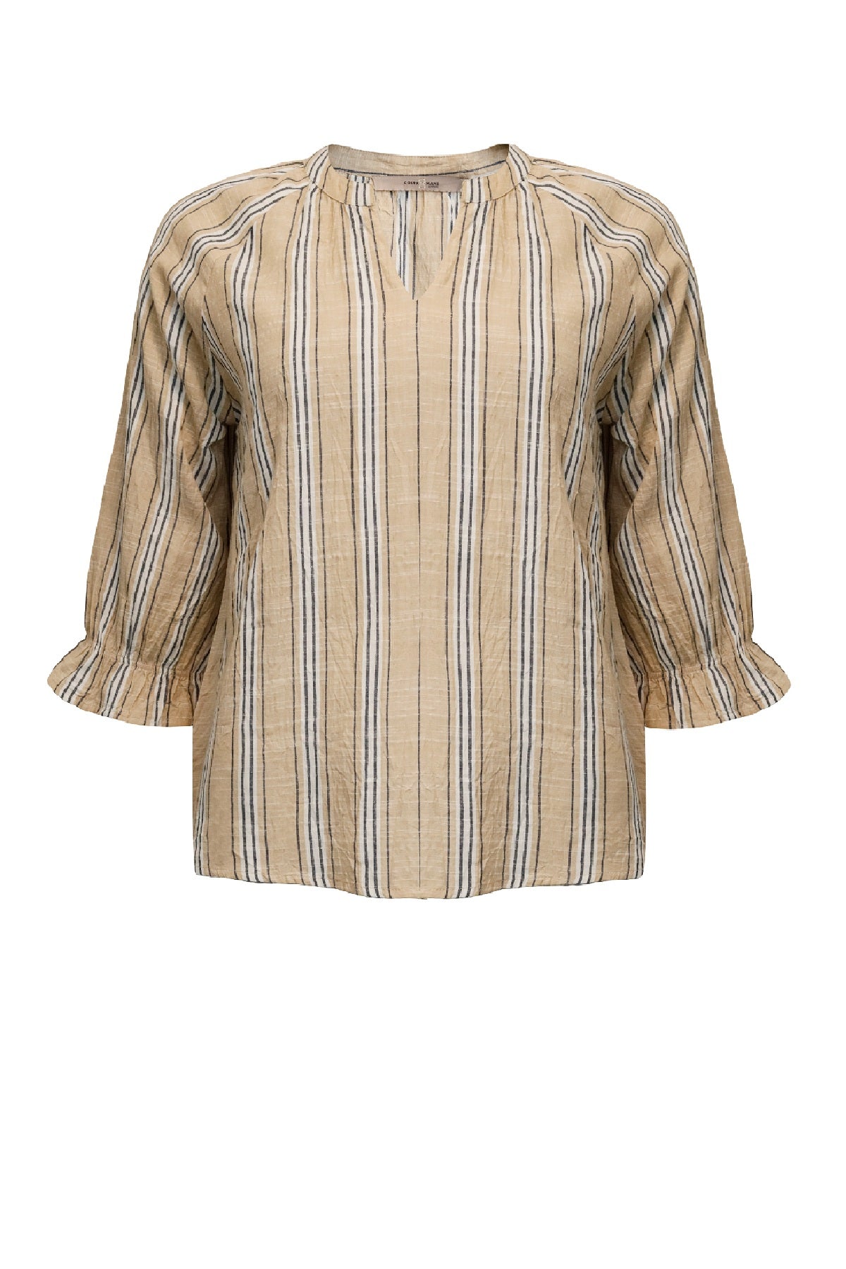 Costamani Addie Blouse, Sand/Blue/White Stripes