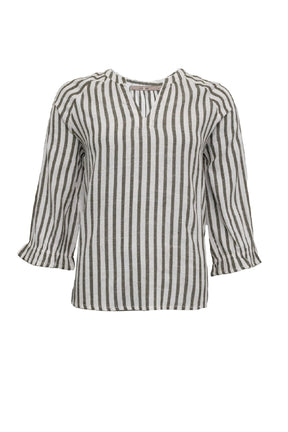 Costamani Addie Blouse, Elephant Green