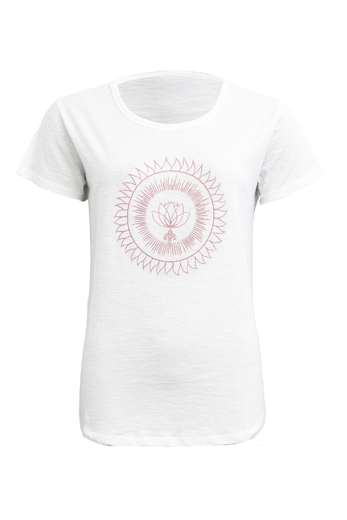 Costamani Preston Tee, White/Dusty Rose
