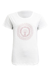Costamani Preston Tee, White/Dusty Rose
