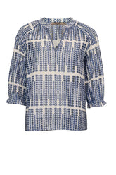 Costamani Blake Blouse, Blue Circel