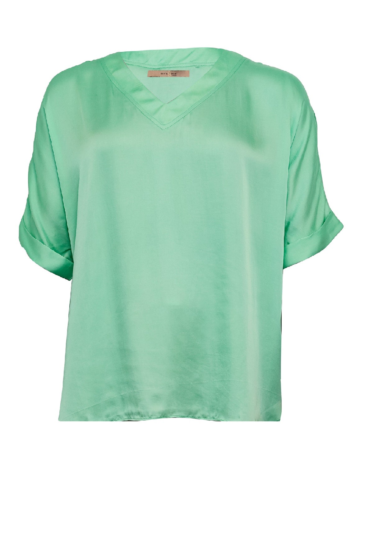 Costamani Mille ss Blouse, Aqua