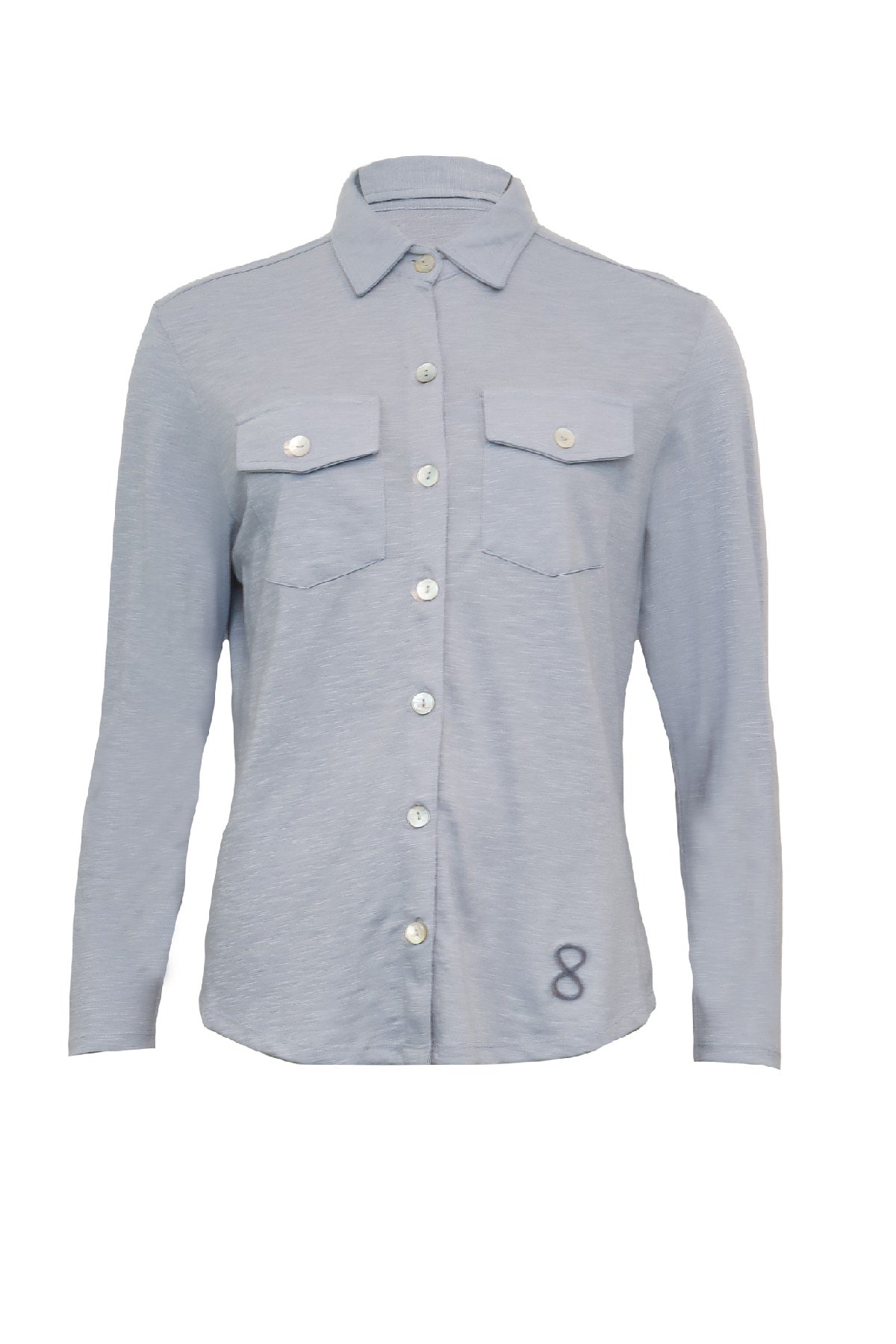 Costamani Logo Basic Shirt, Zen Blue