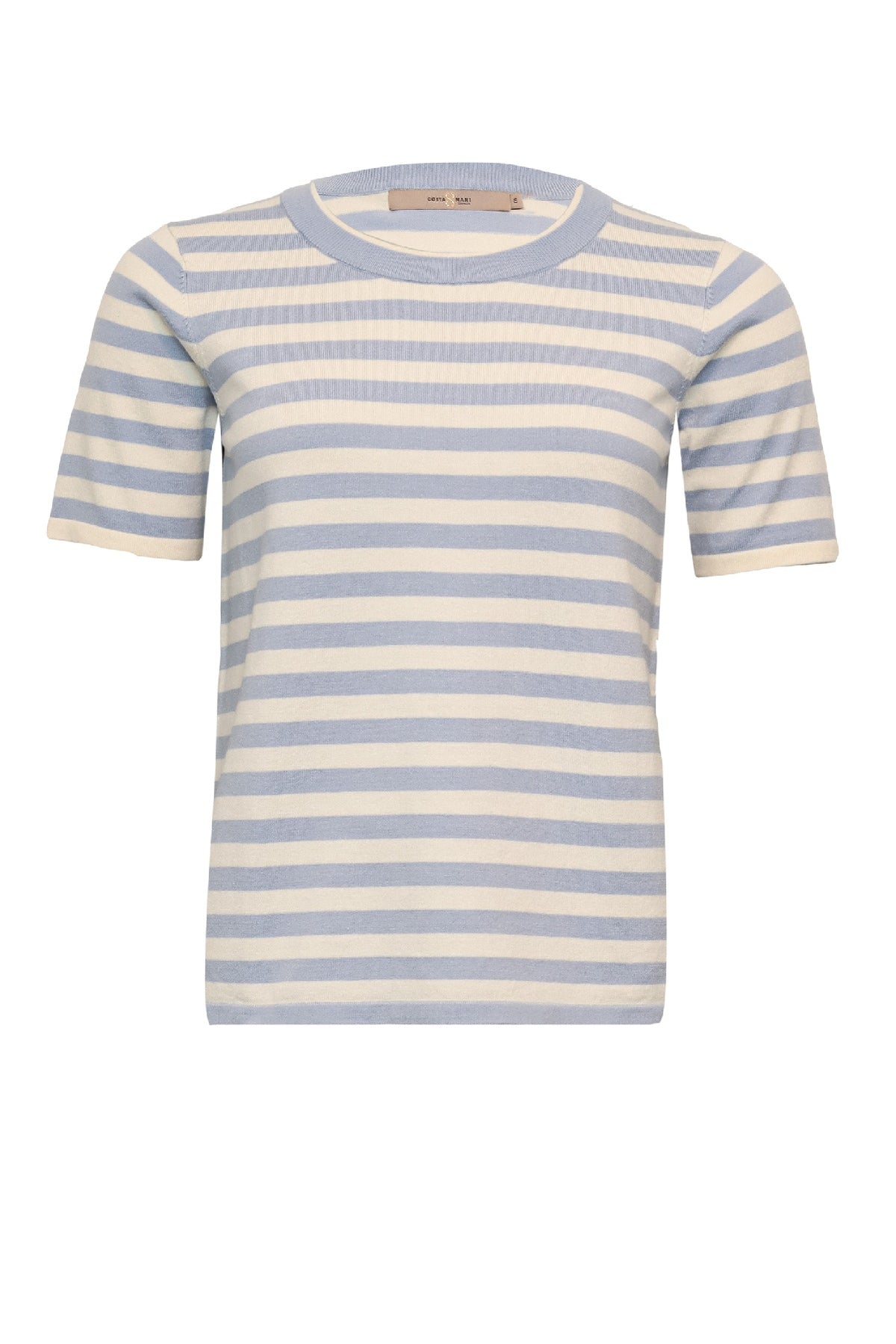 Costamani  Blondie Stripe knit, Zen Blue /Whisper White
