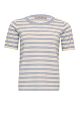 Costamani  Blondie Stripe knit, Zen Blue /Whisper White