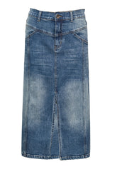 Costamani Bella Skirt, Denim blue
