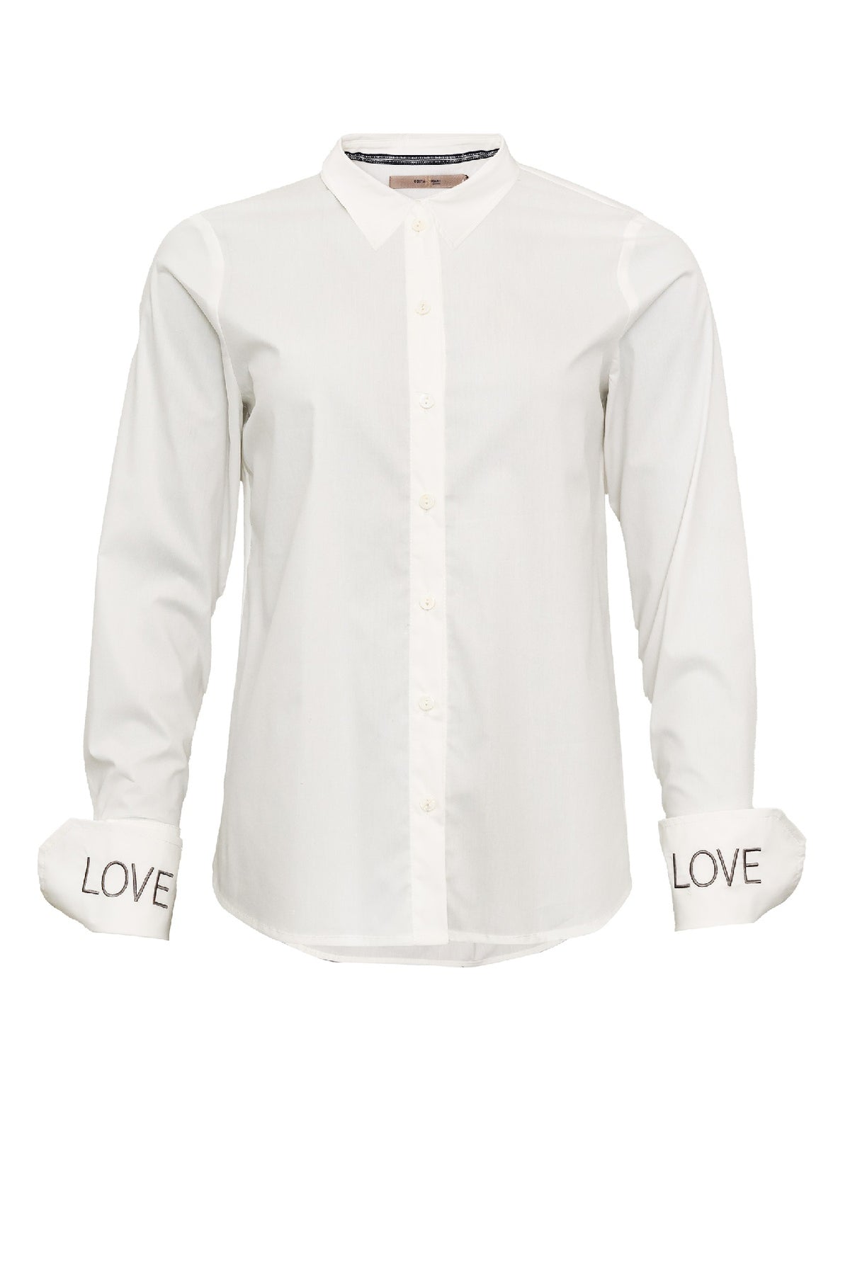 Costamani Love Shirt, White / Grey Love