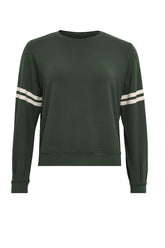 Costamani Wahlberg Sweat, Army W/Stripe