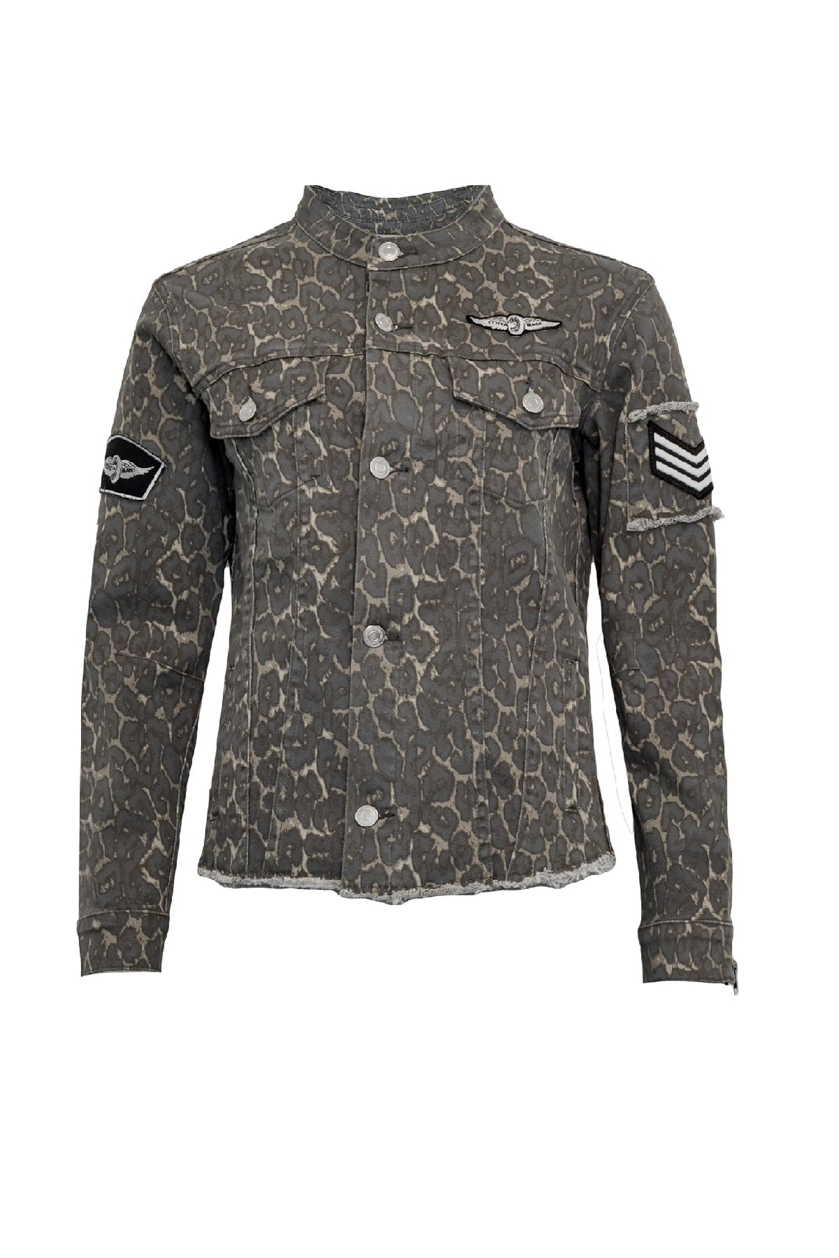 Costamani Foxy Leopard Jacket, Grey Leo