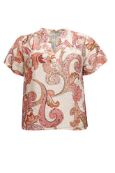 Costamani Daffodil Blouse, Pink flower