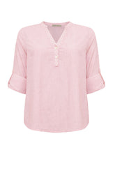 Costamani Josephine Shirt, Pink Stripe