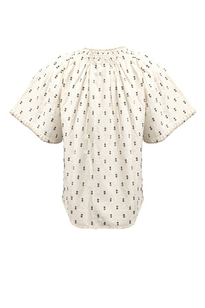 Costamani Gwennie Blouse, Black/Whisper