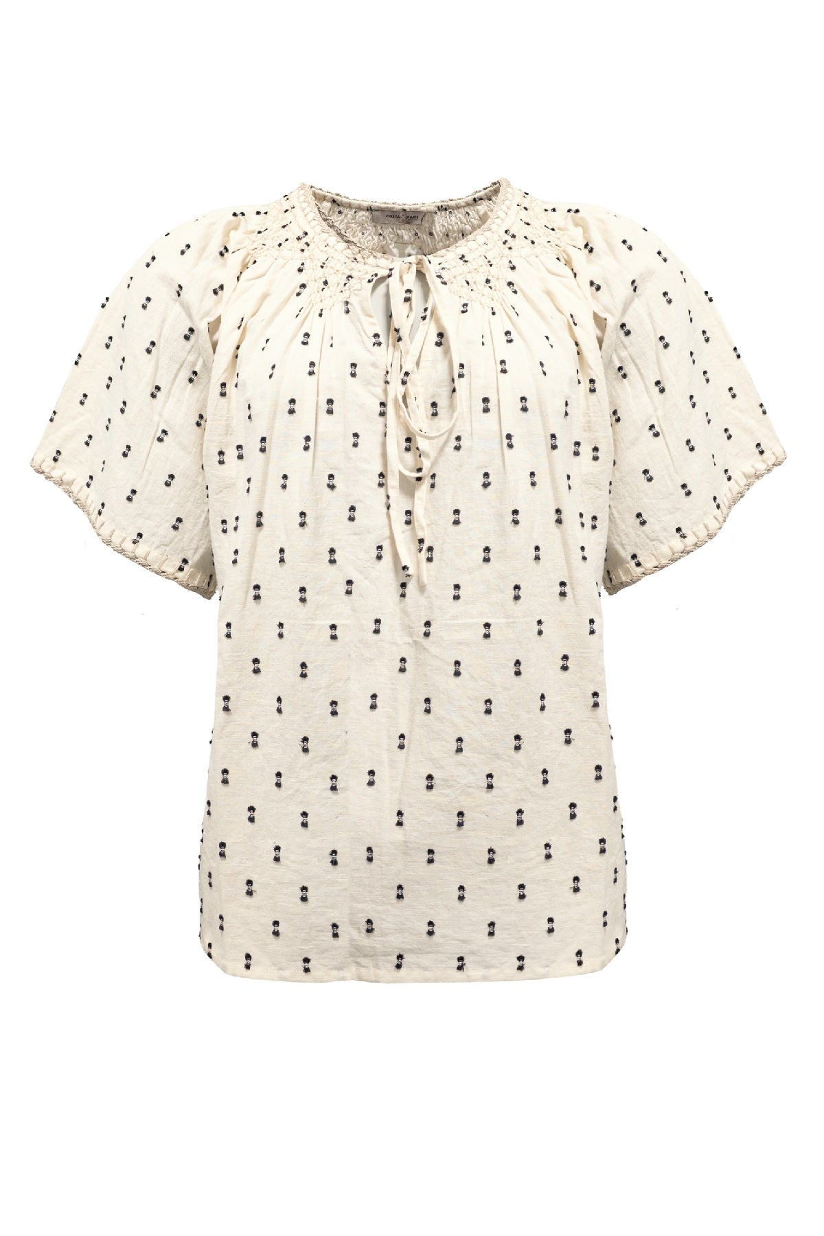 Costamani Gwennie Blouse, Black/Whisper