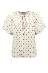 Costamani Gwennie Blouse, Black/Whisper