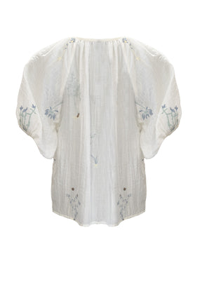 Costamani Louisa Blouse, White flower