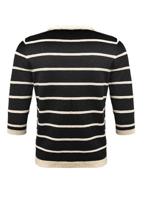 Costamani  Lilly Cardigan, Black/Whisper