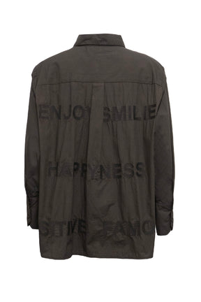 Costamani Letters Shirt, Black