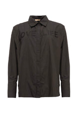 Costamani Letters Shirt, Black
