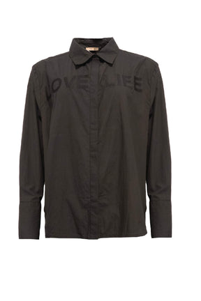 Costamani Letters Shirt, Black