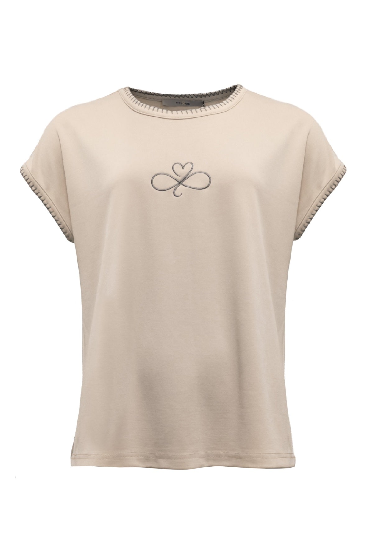 Costamani Heart Tee, Dark sand