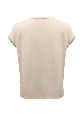 Costamani Heart Tee, Dark sand