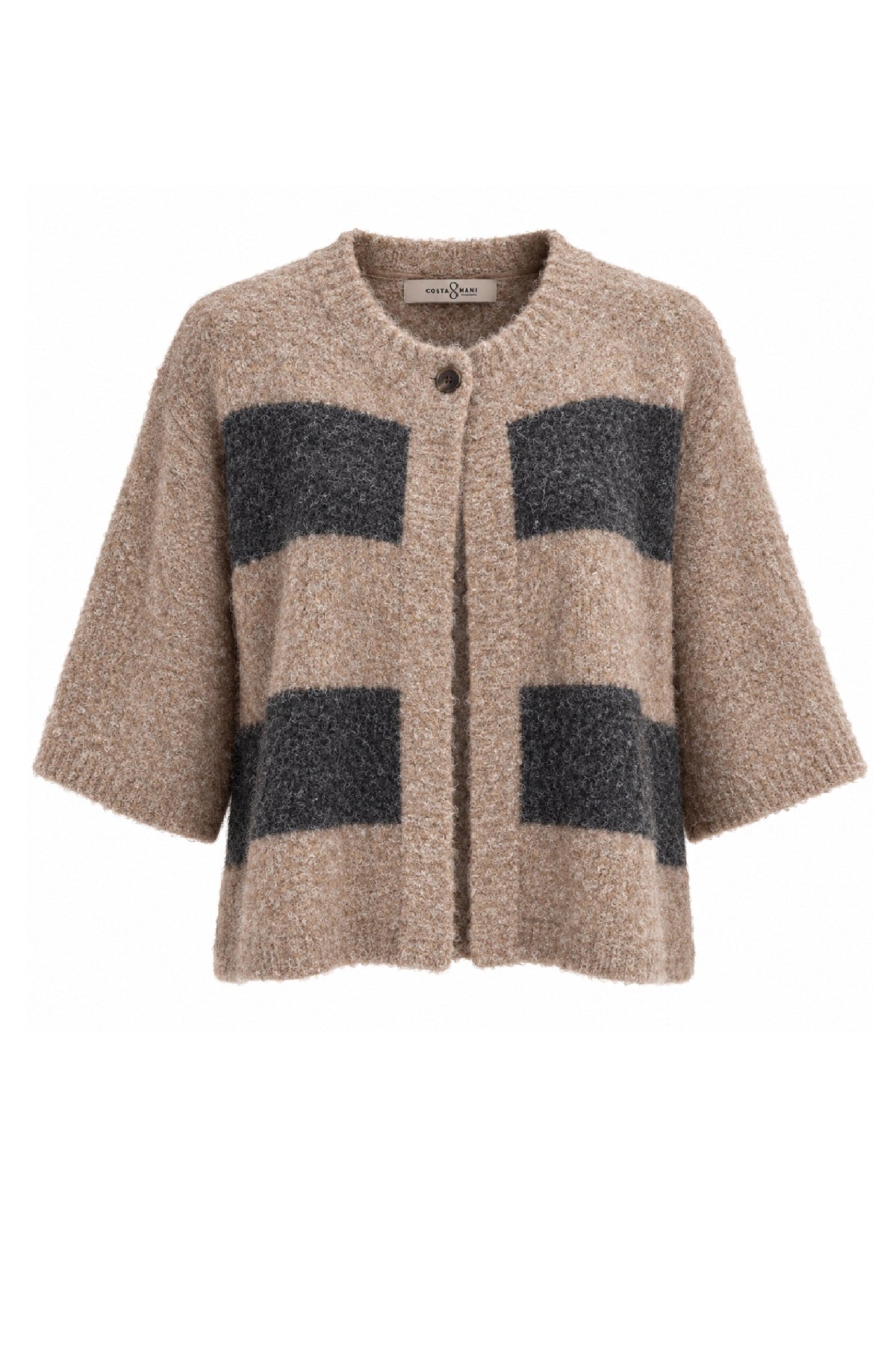 Costamani Cassie Cardigan, Sand / Grey