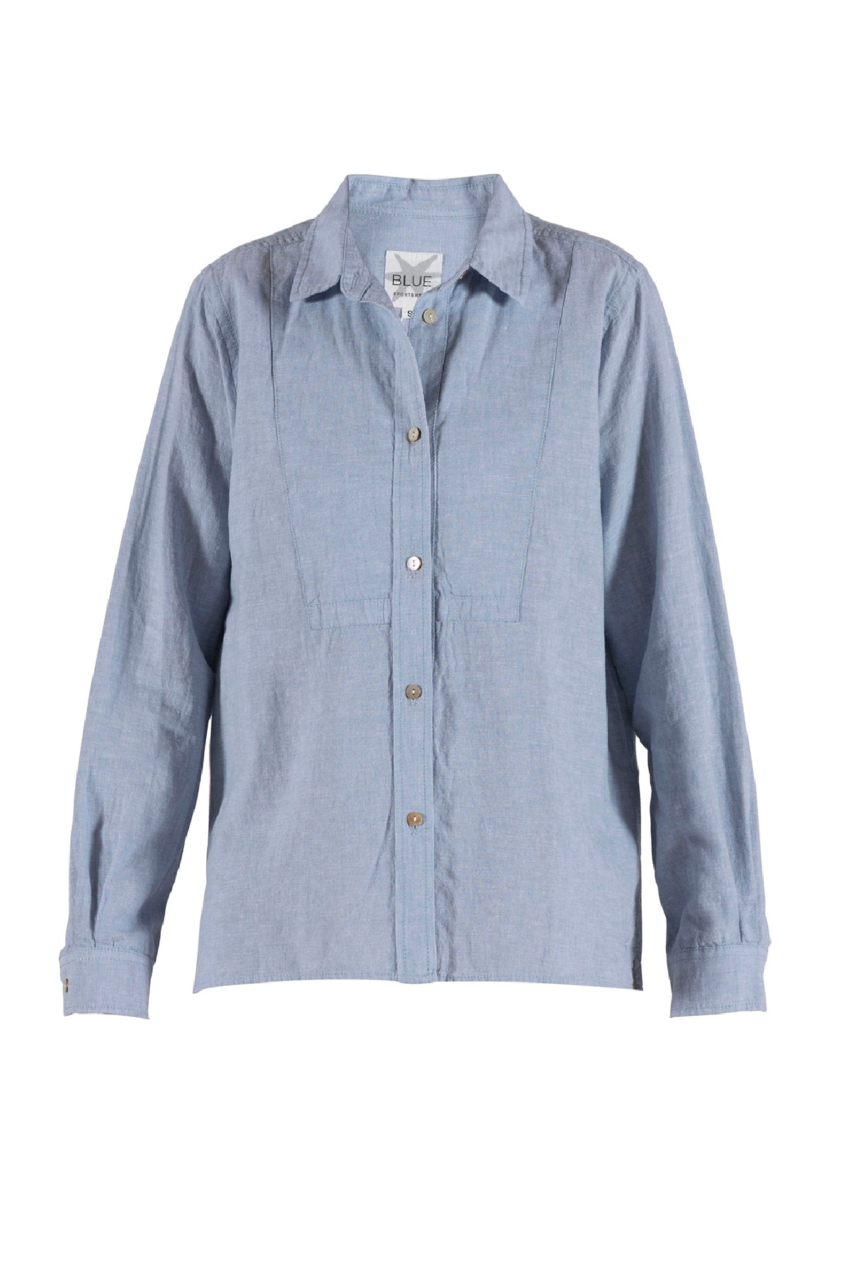 Blue Sportswear Liva linen Shirt, Heaven-melange