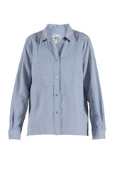Blue Sportswear Liva linen Shirt, Heaven-melange